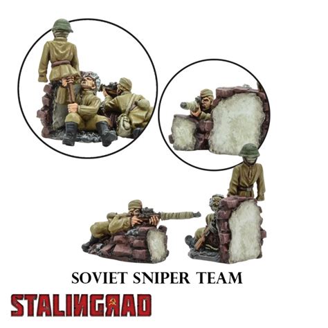 Stalingrad Russian Sniper Team 28mm Wwii Warlord Games Frontline Games
