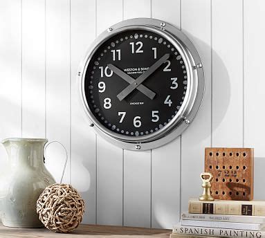 Find large wall clocks, decorative clocks and table clocks and add a focal point to any room. Nautical Wall Clock | Pottery Barn