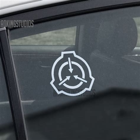 Scp Foundation Circle Logo Die Cut Decal Sticker New Size Etsy