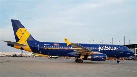 Jetblue Vets In Blue Special Livery Airbus A320 N775jb Ohare
