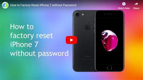 Follow the onscreen steps to boot your ipod touch into dfu mode or. How to Factory Reset iPhone 7 without Password