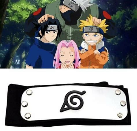 Naruto Kakashi Sasuke Black Leaf Village Ninja Headband