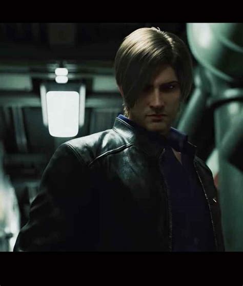 Listen up resident evil fans! Resident Evil Infinite Darkness Black Leather Jacket | Leon Kennedy