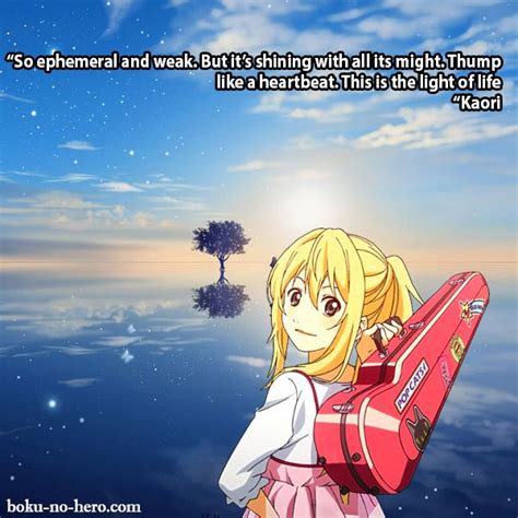 Your Lie In April Quote Kaori In 2020 Your Lie In April Anime
