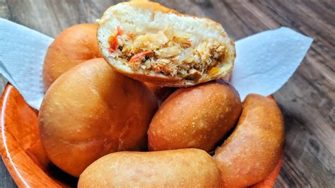 Saltfish Stuffed Bakes Recipe Guyanese Food Youtube