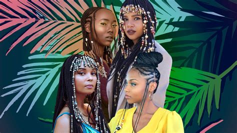 The top has added volume at the roots while the sides and straight and sleek for a fab finish. Braids with Beads Inspiration - Essence