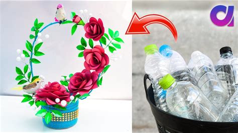 Art And Craft Ideas With Plastic Bottles Detail With Full Pictures