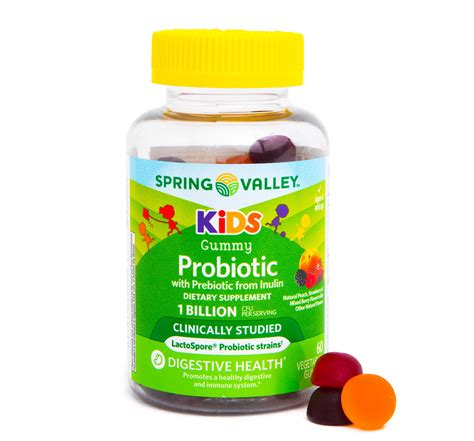 Spring Valley Kids Probiotic Prebiotic Vegetarian Gummies 60 Count