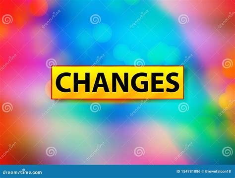 Changes Abstract Colorful Background Bokeh Design Illustration Stock