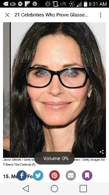 Courtney Cox In Glasses Celebrities With Glasses Instagram Banner