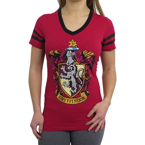 Harry Potter Gryffindor Womens V Neck T Shirt