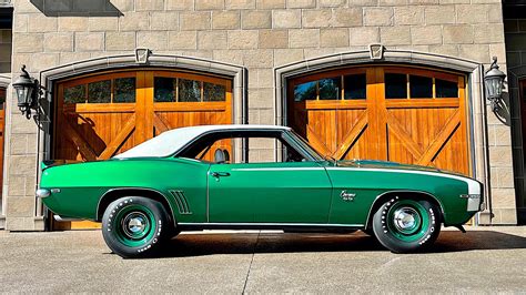 1969 Chevrolet Camaro Ss Brings Out The Hulk With Rare Rally Green