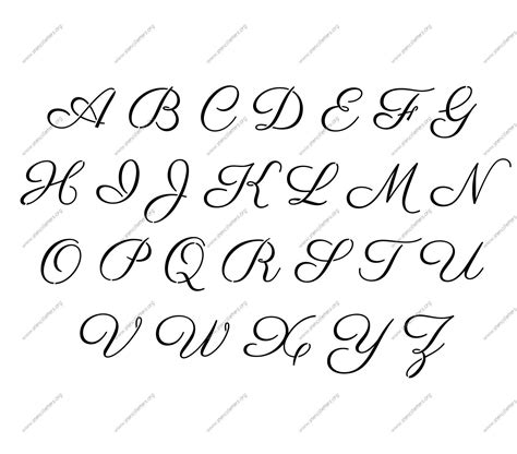 Printable Cursive Letter Stencils Fresh Free Printabl