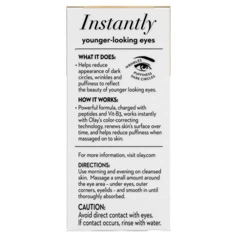 Ultimate Eye Cream For Dark Circles Puffy Eyes And Wrinkles Olay
