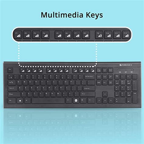 Zebronics Dlk01 Multimedia Keyboard Ga Computers