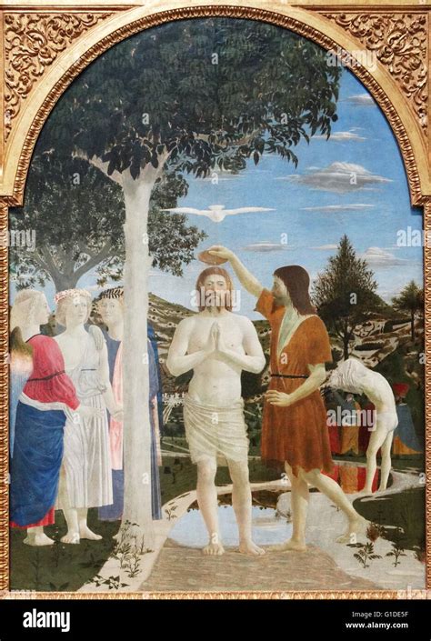 La Peinture Intitulée Le Baptême Du Christ De Piero Della Francesca