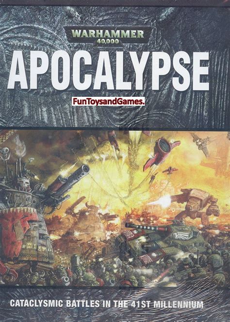 Warhammer 40k Apocalypse Hardcover Rulebook Warhammer Apocalypse Book