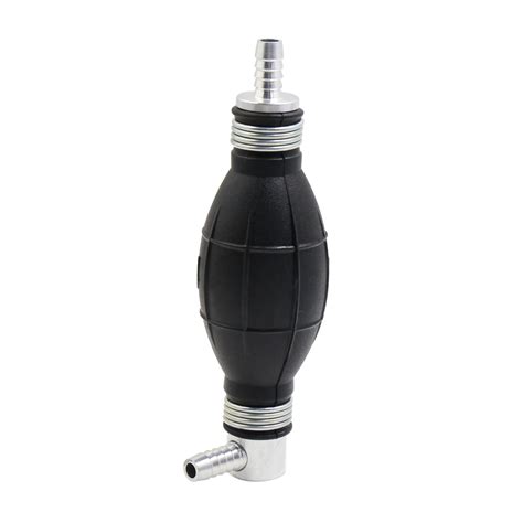 8mm Black Rubber Vacuum Petrol Fuel Line Pump Hand Primer Bulb For Car