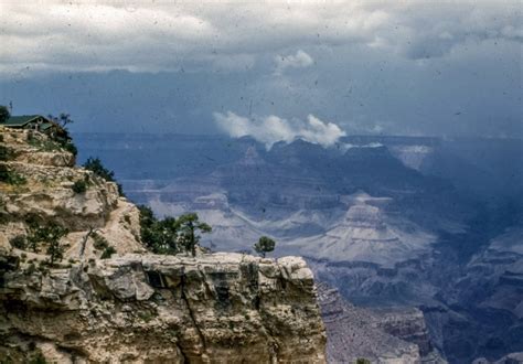 Free Vintage Stock Photo Of Overlook At Grand Canyon National Park