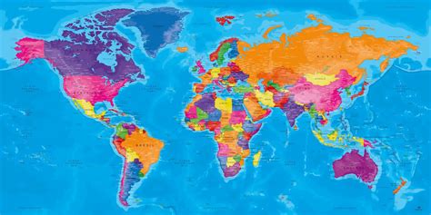 Une Carte Du Monde Mappemonde Vierge Pour La Geographie Pour Carte De