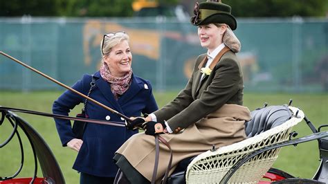 sophie wessex explains why daughter lady louise has put carriage driving to one side for the