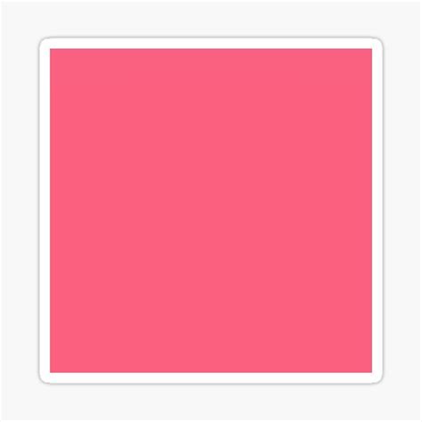 Brink Pink Solid Color Sticker By Amazingstuff01 Redbubble