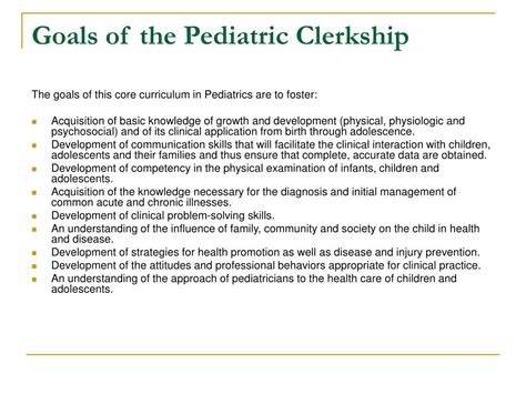 Ppt Orientation Pediatric Clerkship Powerpoint Presentation Free