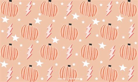20+ Preppy Halloween Wallpaper Ideas : Pumpkin Light Peach Background I