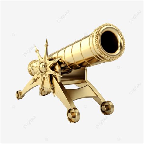 D Rendering Ramadan Cannon Isolated Canon Cannon Ramadhan Png