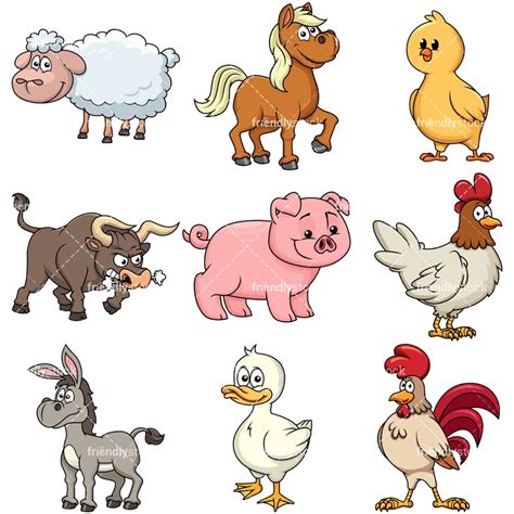 Easy To Draw Cartoon Farm Animals Drawing Art Ideas