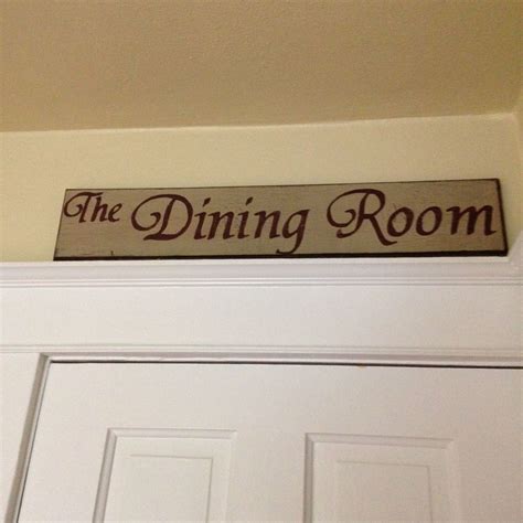 Custom Dining Room Distressed Wall Sign By Curioobscurio On Etsy