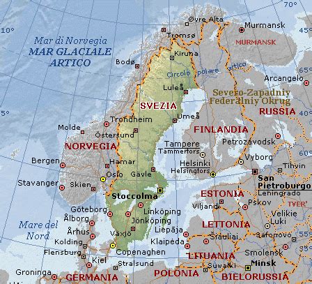 Cartina Geografica Svezia Cartina Fisica Italia