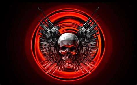 10 New Cool Skull And Guns Wallpapers Full Hd 1080p For Pc Desktop 2023