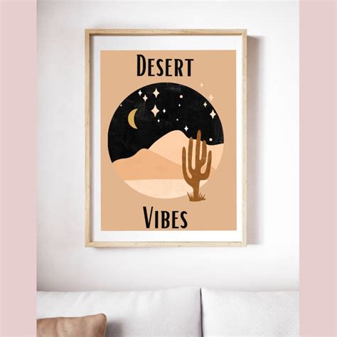 Desert Vibes Digital Print Earthy Tones Wall Art Digital Etsy