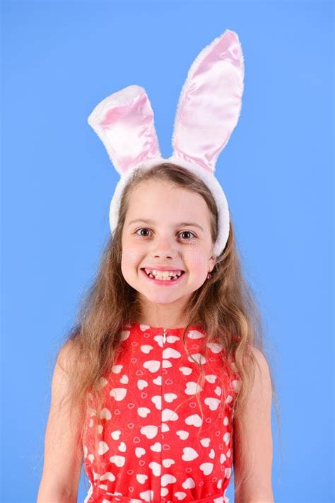 Smiling Bunny Girl Stock Image Image Of Isolated Female 28191407