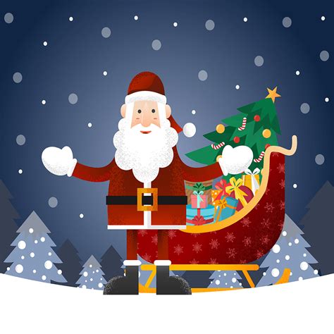 Free And Cute Santa Sleigh Clipart For Your Holiday Decorations Tulamama