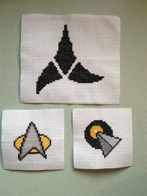 For creating patterns embroidery needlework design large. Let Your Geek Show Through Embroidery | Star trek cross ...