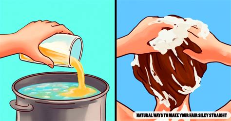 These 7 home remedies for straight hair show you how to get straight hair naturally, and avoid damaging it in the process. 7 Natural Ways to Make Your Hair Silky Straight | Home