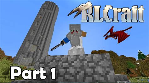 My First Moments On Minecraft Rlcraft Hardcore Ep Youtube