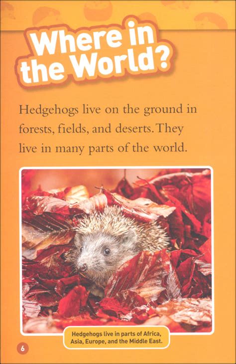 Hedgehogs National Geographic Reader Level 1 National Geographic