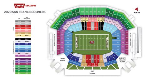 49ers Levi Stadium Seating Chart