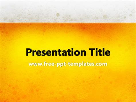 Beer Powerpoint Template Free Printable Templates