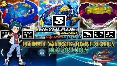 Ultimate Valtryek V Divine Xcalius X All Pack Qr Codes Beyblade