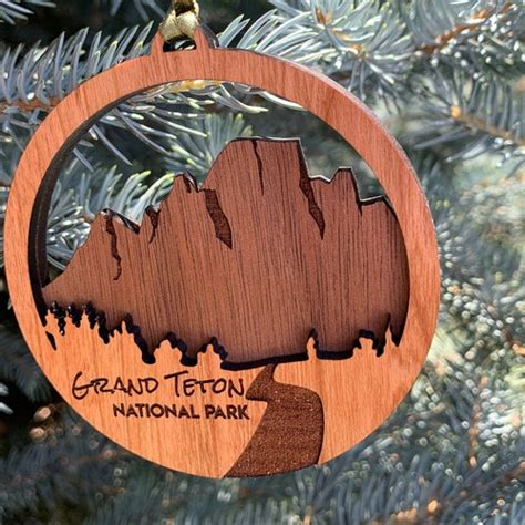 Grand Teton National Park Ornament Made From Recycled Steel Etsy