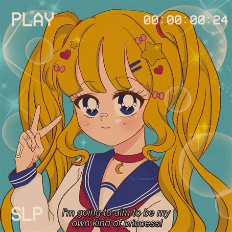 80s 90 Anime Girl Sailor Moon Characters Aesthetic