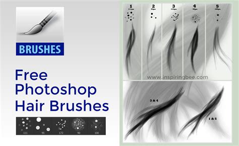 Free Photoshop Hair Brush Set By Para Vine • Inspiring Bee