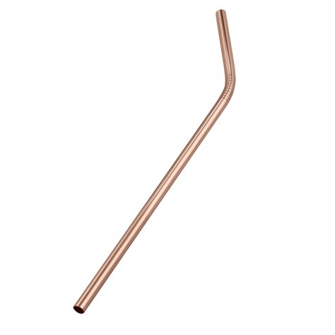 American Metalcraft Stwc8 8 Copper Stainless Steel Reusable Bent Straw