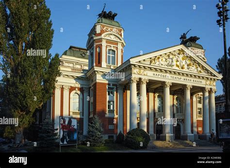 Building Of Ivan Vazov National Theatre Sofia Bulgaria Stock Photo