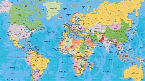 Carte Du Monde Eurocentree World Map Wallpaper Map Wallpaper World