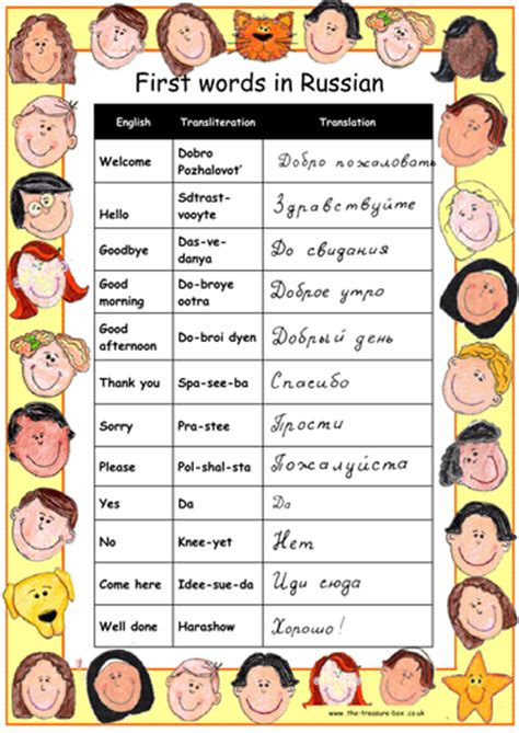 Useful Words And Phrases In Russian ~ Ideal For Children With A Russian